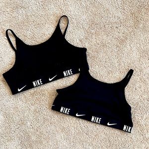 2 Nike Girls Dri-Fit Tank Bras size M